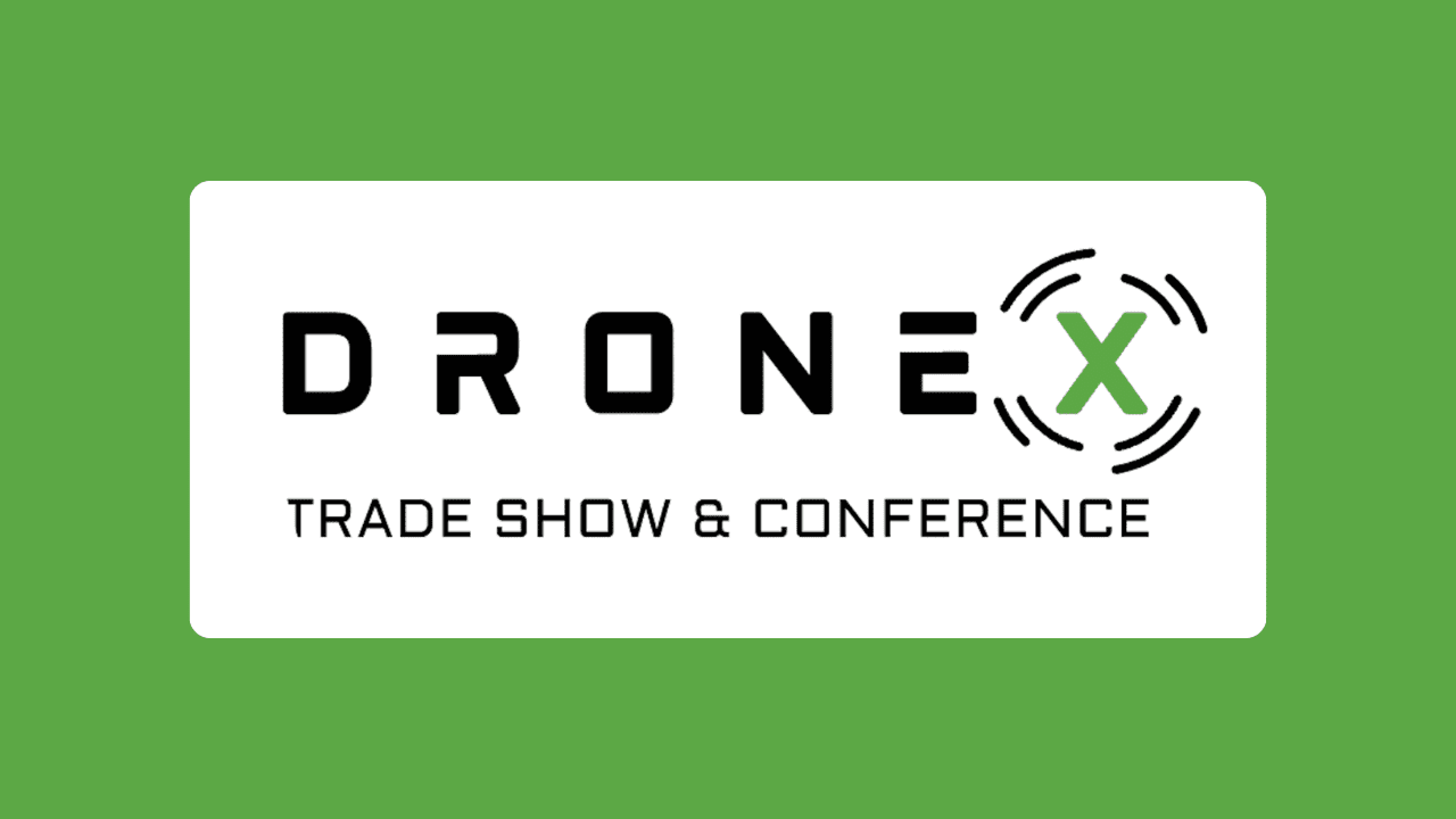 The Drone X trade show logo