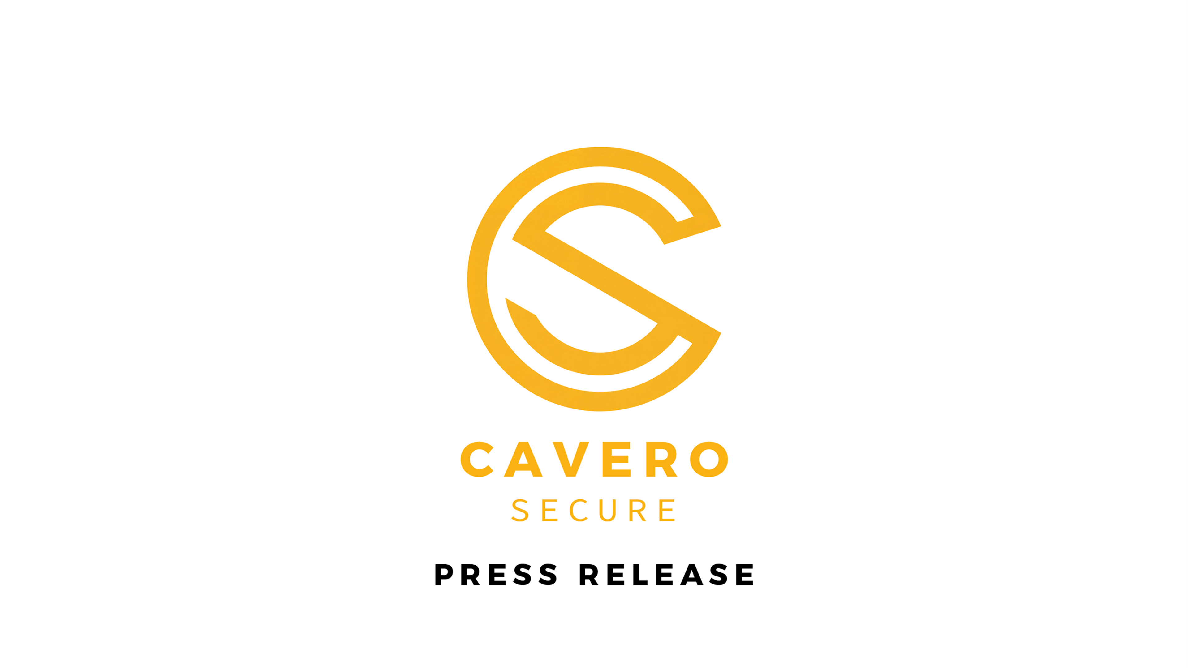 Cavero Secure logo with the words "press release" below it.